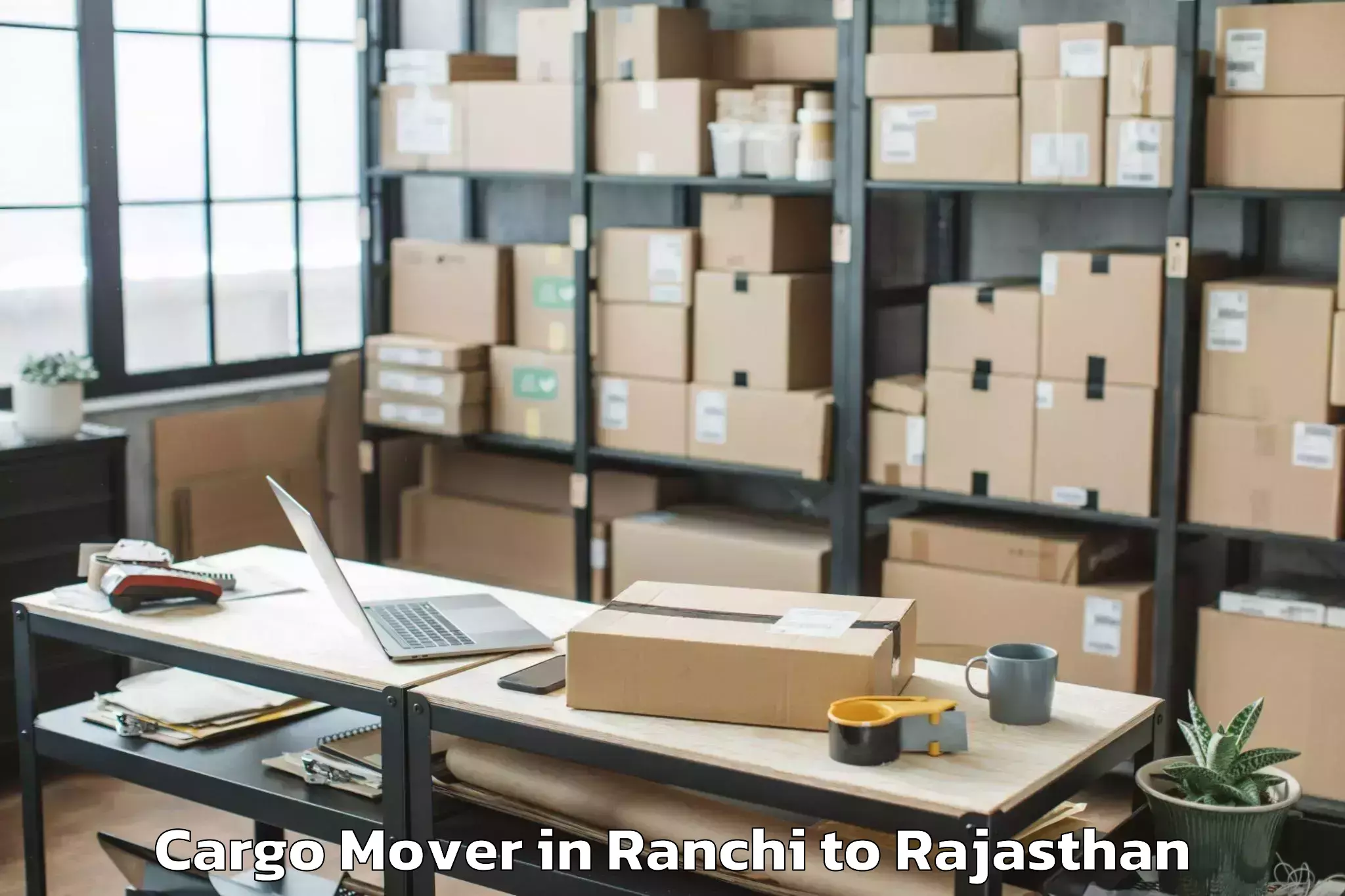 Ranchi to Gangapur Bhilwara Cargo Mover Booking